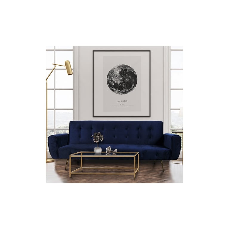 Produit similaire: Odin - Canapé convertible velours Bleu