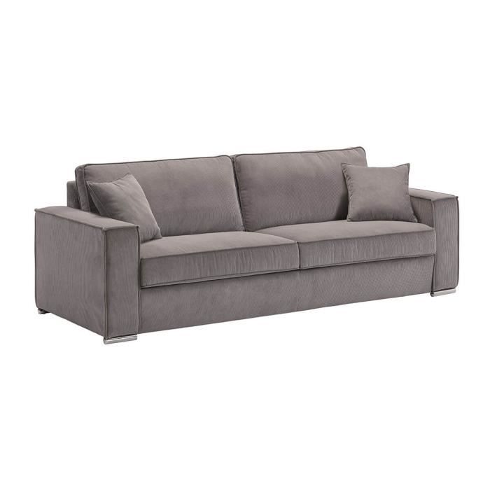 Produit similaire: Canapé fixe 4 Places - ALTOBUY - SORIAN - Velours Côtelé - Gris Foncé - Design Contemporain