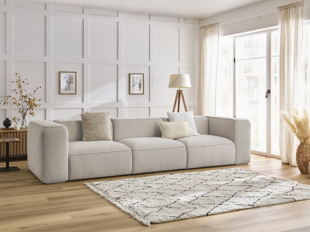 Produit similaire: Canapé droit fixe 3 places ZEPHYR beige BOBOCHIC