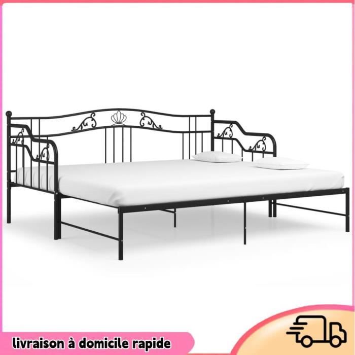 Produit similaire: Cocosity Cadre de canapé-lit extensible sans matelas Noir Métal 90x200cm - 7894202857394