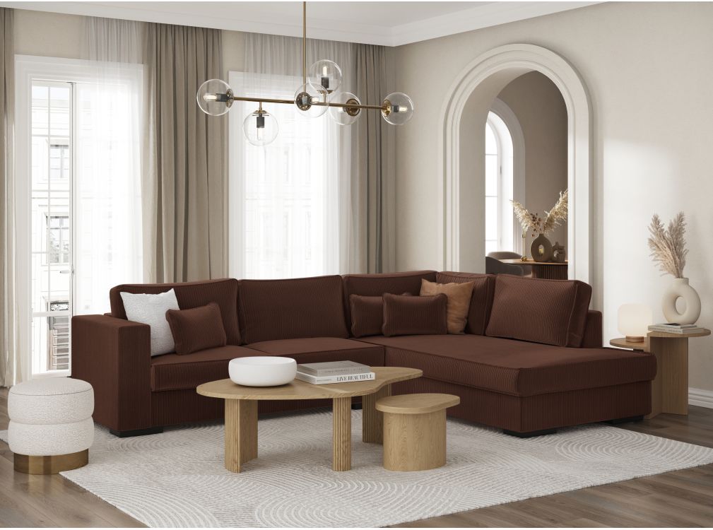 Produit similaire: Canapé d'angle BELAMI XXL 6 places en velours côtelé