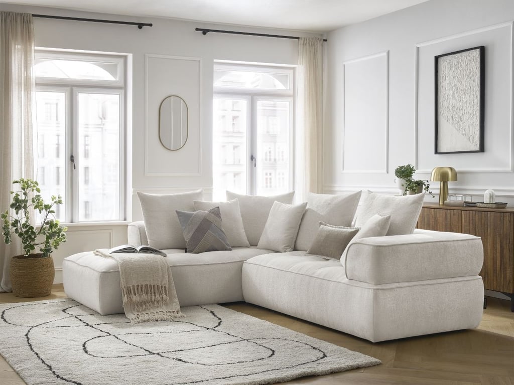 Produit similaire: Canapé d'angle L fixe WHESLEY beige angle gauche BOBOCHIC 4 places