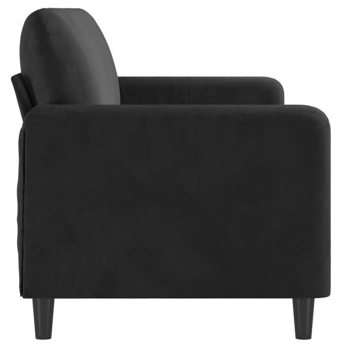 Produit similaire: Canapé à 3 places Noir 180 cm Velours Qqmora xY1689