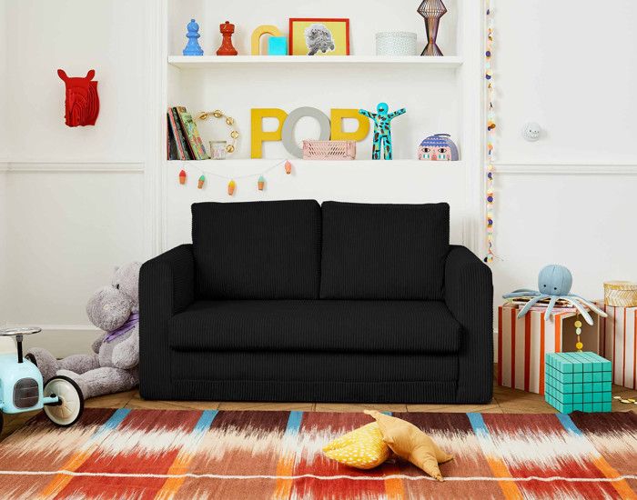 Produit similaire: Marilia - canapé 2 places - convertible déplimousse - en velours côtelé - Noir