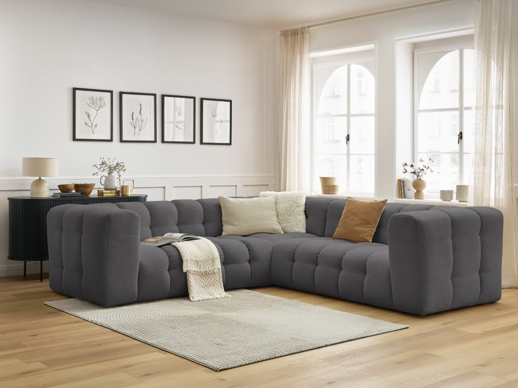 Produit similaire: Cloud canapé d'angle réversible 4 places velours côtelé gris foncé