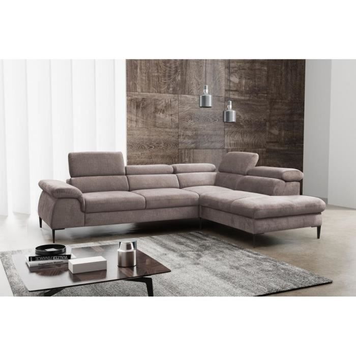 Produit similaire: Canapé d'angle convertible en tissu taupe SEPINA de PASCAL MORABITO - Angle droit