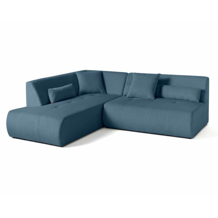 Produit similaire: Onyx - canapé modulable d'angle gauche 5 places - en velours côtelé - Bleu