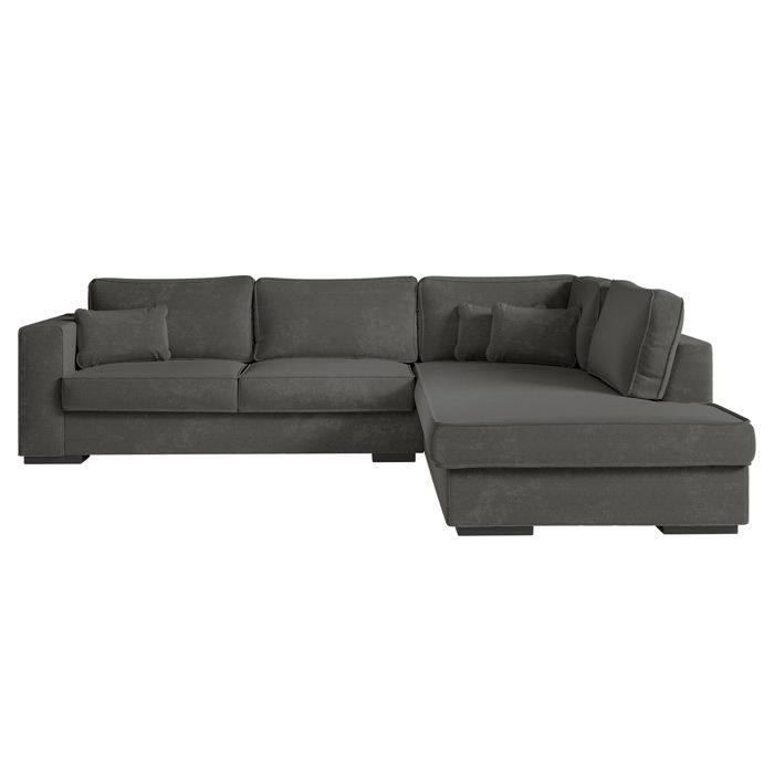 Produit similaire: Canapé d'angle droit XXL BELAMI 6 places en tissu - Gris foncé - L303 x 228 x 86cm - LOUNGITUDE