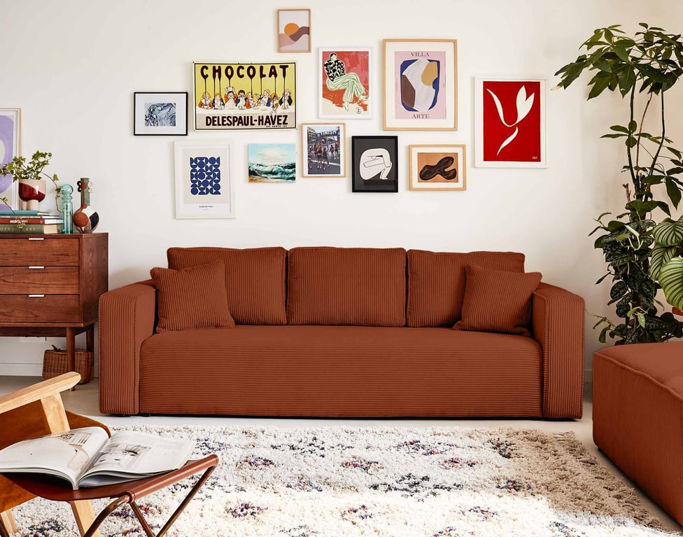 Produit similaire: topaze - Canapé convertible Rouge