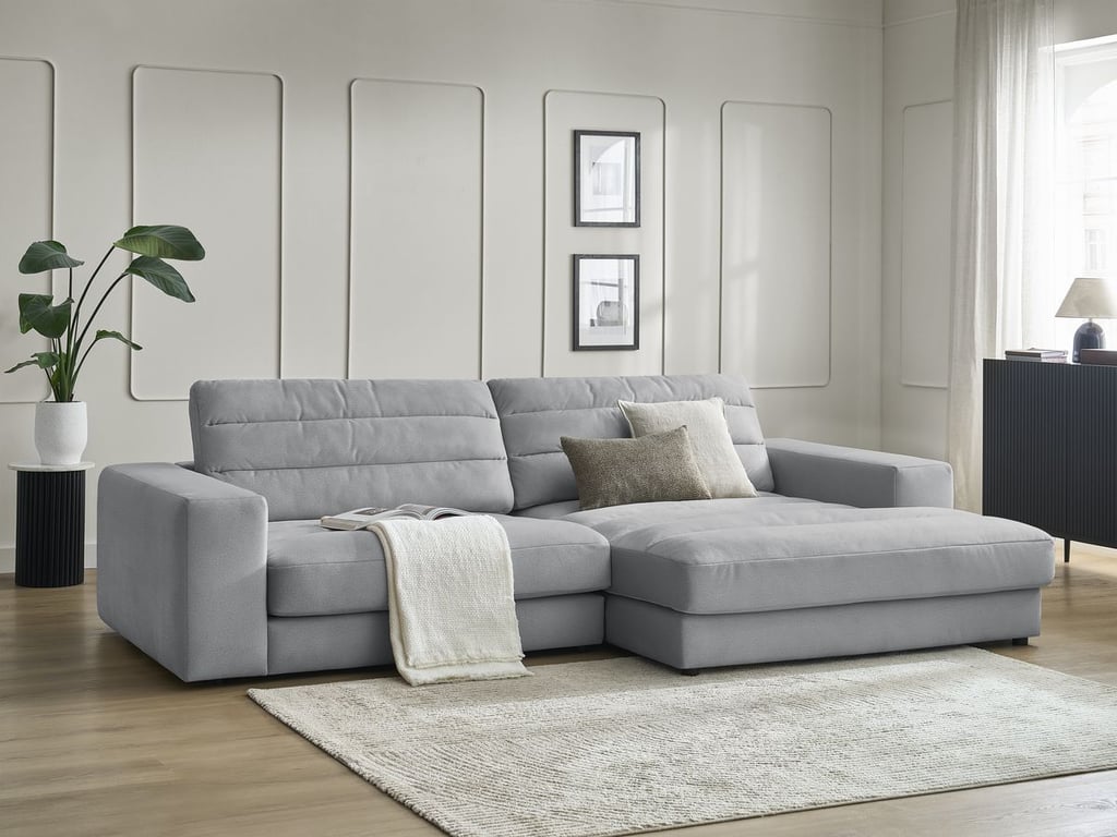 Produit similaire: Canapé d'angle fixe SIERRA velours gris clair angle droit BOBOCHIC 3 places