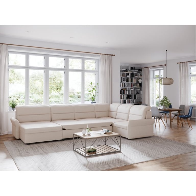 Produit similaire: Canapé panoramique modulable convertible avec coffre GARDEN beige
