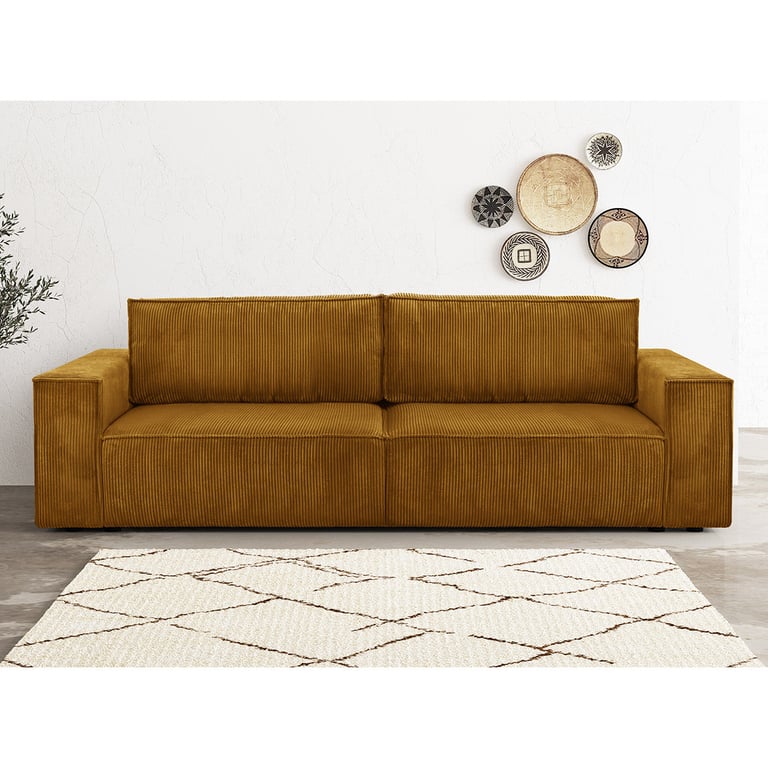 Produit similaire: harper - Canapé convertible velours côtelé Jaune