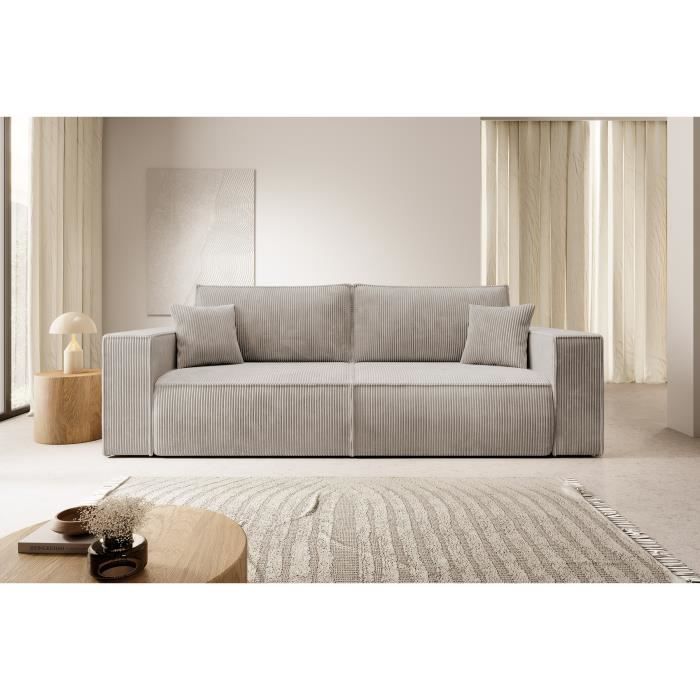 Produit similaire: Canapé convertible - FARESE - 257x102 cm - 3 places - beige