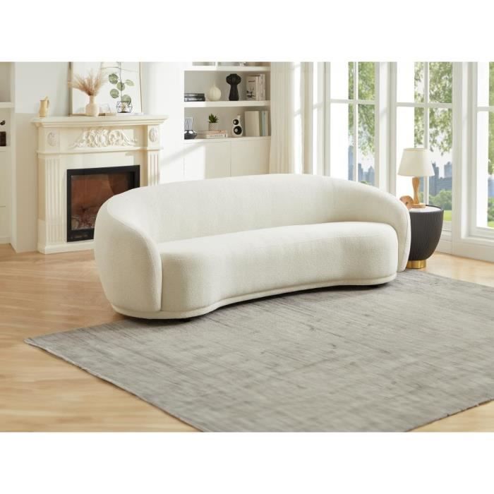 Produit similaire: Canapé 3 places en tissu bouclette beige BOVANA de Pascal Morabito