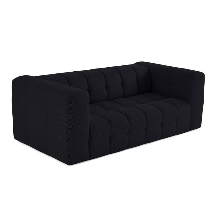 Produit similaire: Canapé 3 places Suzano en tissu mailles 3D Noir - LISA DESIGN