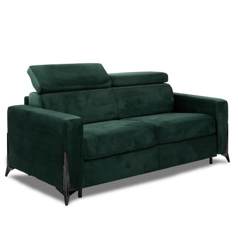 Produit similaire: Canapé express BOULOGNE convertible 140 cm sommier lattes matelas 16cm pieds métal noir