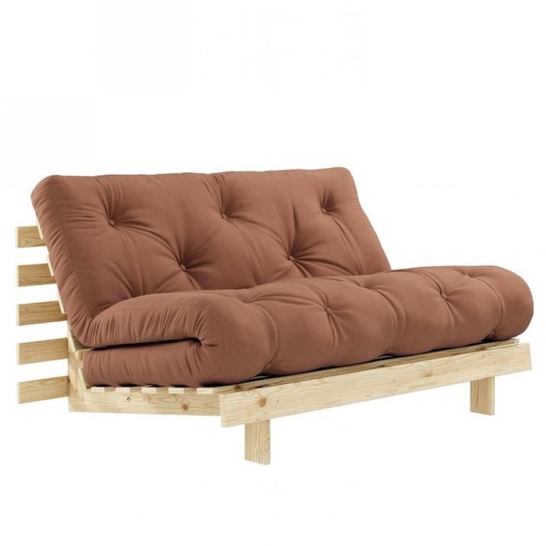 Produit similaire: Canapé convertible futon ROOTS pin naturel tissu brun argile couchage 160*200 cm