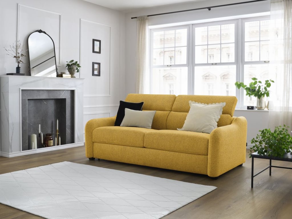 Produit similaire: Canapé droit convertible ouverture express JACOB jaune 160x195 BOBOCHIC 3 places