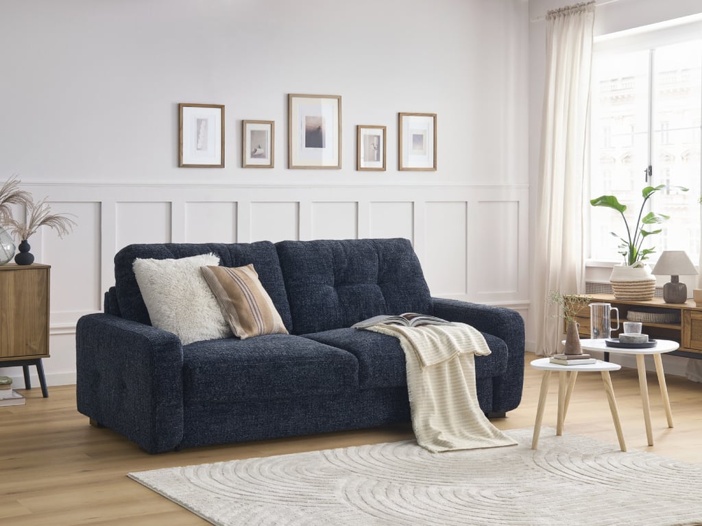 Produit similaire: Charles canapé droit convertible ouverture express 3 places bleu foncé