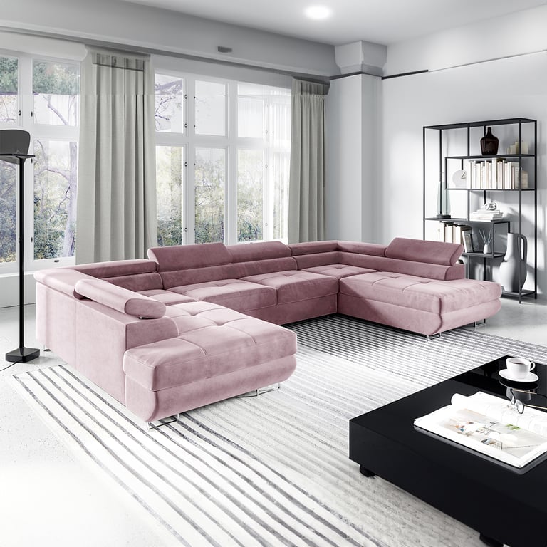 Produit similaire: wilson - Canapé relax convertible velours Rose