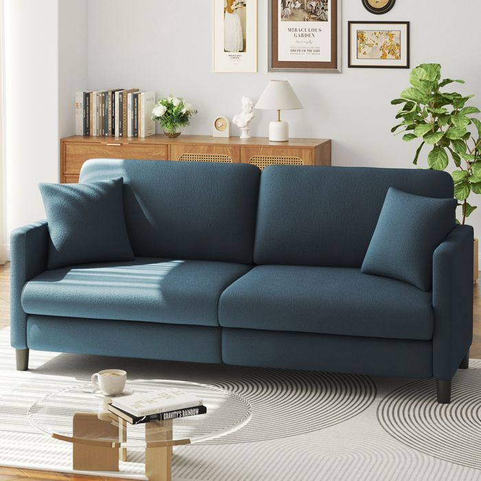 Produit similaire: Canapé 3 Places en Velours Teddy Bleu Gris pour Salon,Chambre à Coucher,Canapé Scandinave avec 3 coussins,2 oreillers,193×78×85CM