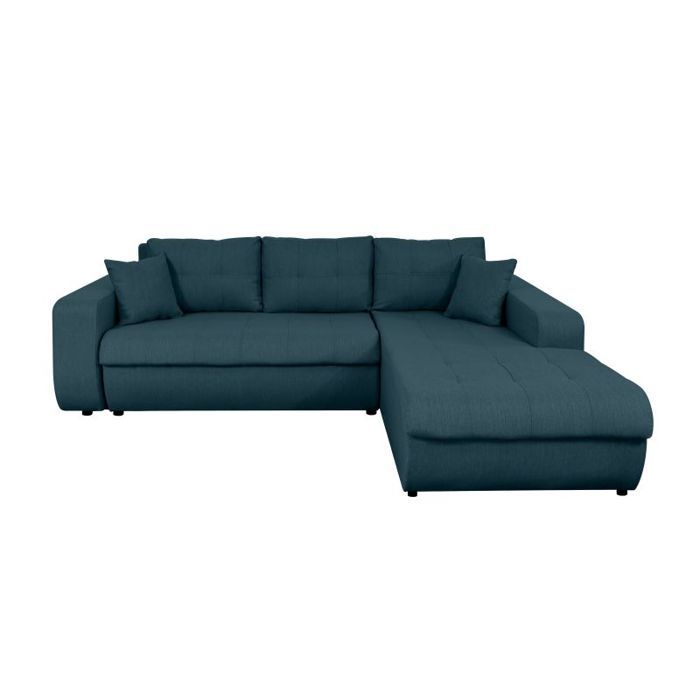 Produit similaire: Canapé d'Angle Droit 4 places SUZIE Convertible en Tissu - Bleu pétrole - L246 x 188 x 80cm - LOUNGITUDE