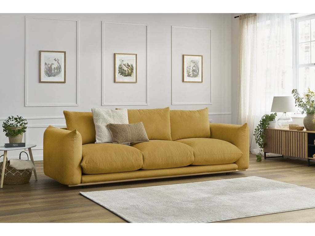 Produit similaire: Canapé droit fixe 3 places ERNEST jaune BOBOCHIC