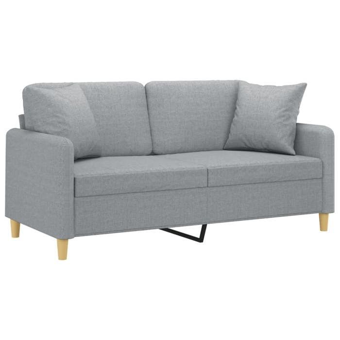 Produit similaire: Sofa droit fixe - Clic Clac Canapé 2 places avec oreillers gris clair 140 cm tissu CA5012894