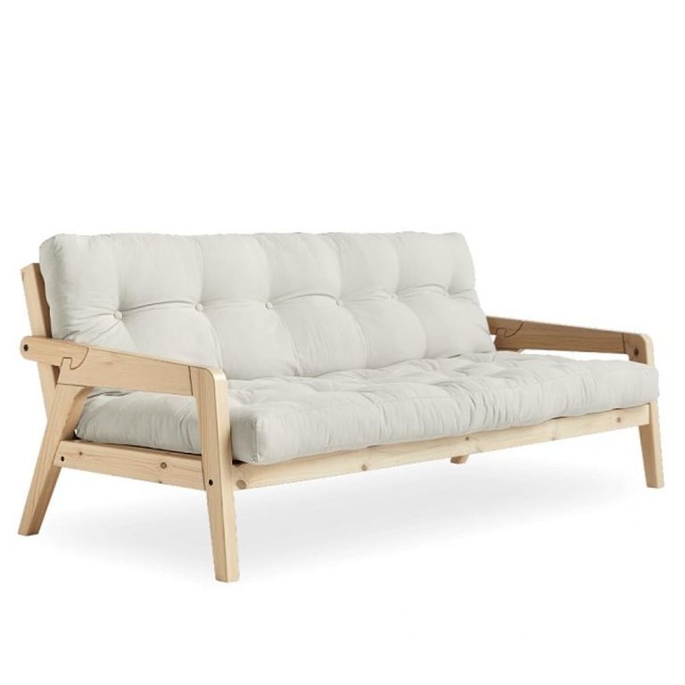 Produit similaire: Canapé convertible futon GRAB pin naturel coloris naturel couchage 130 cm.