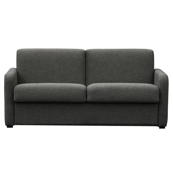 Produit similaire: Canapé Convertible 3 places AGATHE Couchage Quotidien en Tissu - Gris foncé - Matelas 13cm - Couchage 160 x 190cm - LOUNGITUDE