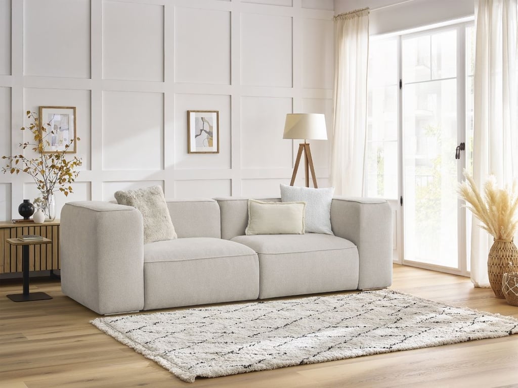 Produit similaire: Canapé droit fixe 2 places ZEPHYR beige BOBOCHIC