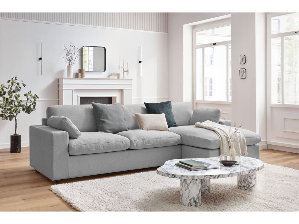 Produit similaire: Canapé d'angle fixe réversible BELAIR gris clair BOBOCHIC 4 places