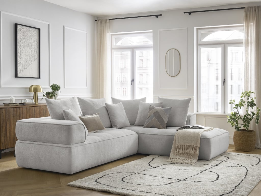 Produit similaire: Canapé d'angle L fixe WHESLEY gris clair angle droit BOBOCHIC 4 places