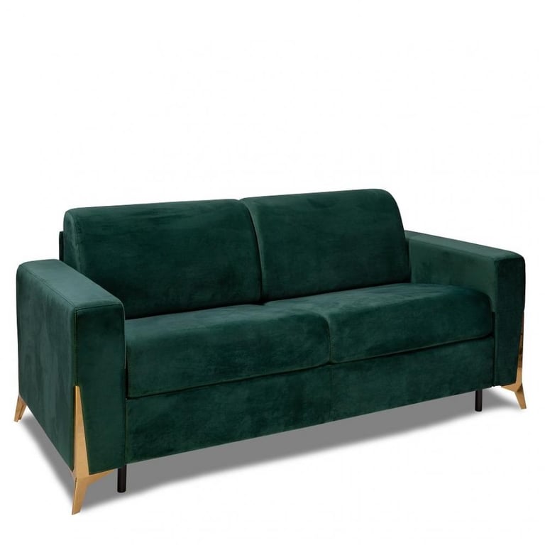 Produit similaire: CALYPSO - Canapé convertible velours vert