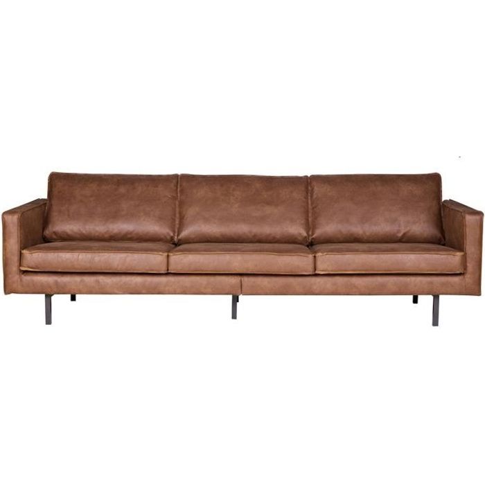 Produit similaire: Canapé fixe vintage en cuir PEGANE - Grand modèle 3,5 places Bronco marron - Confort moelleux