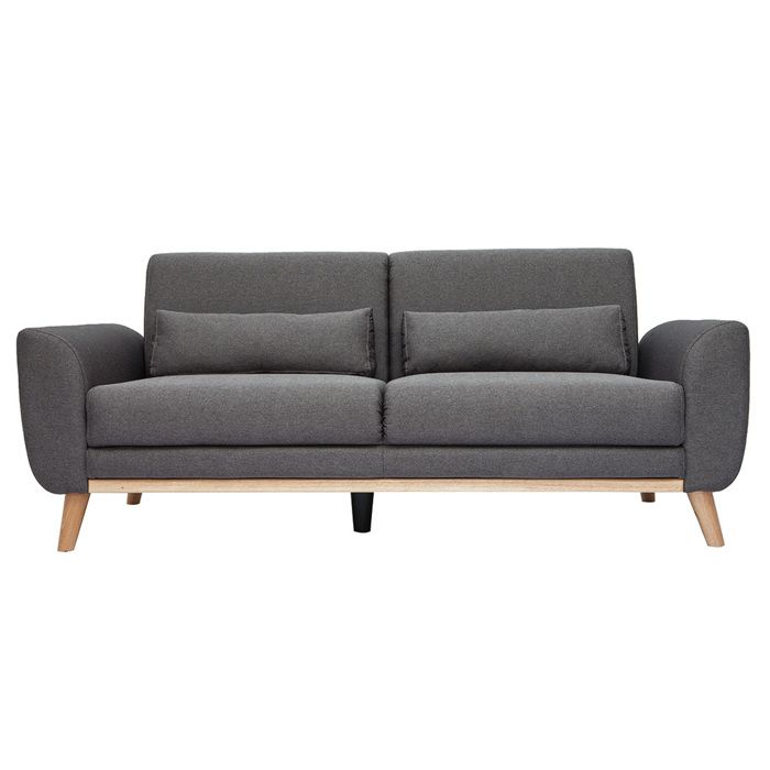 Produit similaire: Canapé scandinave 3 places en tissu gris foncé et bois clair EKTOR