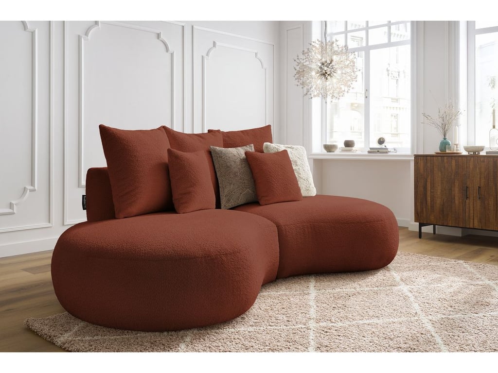 Produit similaire: Saint-Germain canapé droit fixe 3 places tissu bouclette orange