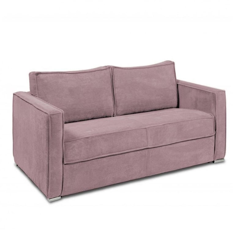 Produit similaire: Canapé convertible express 120  ARLES matelas mémory 22cm sommier lattes velours côtelé bleu foncé