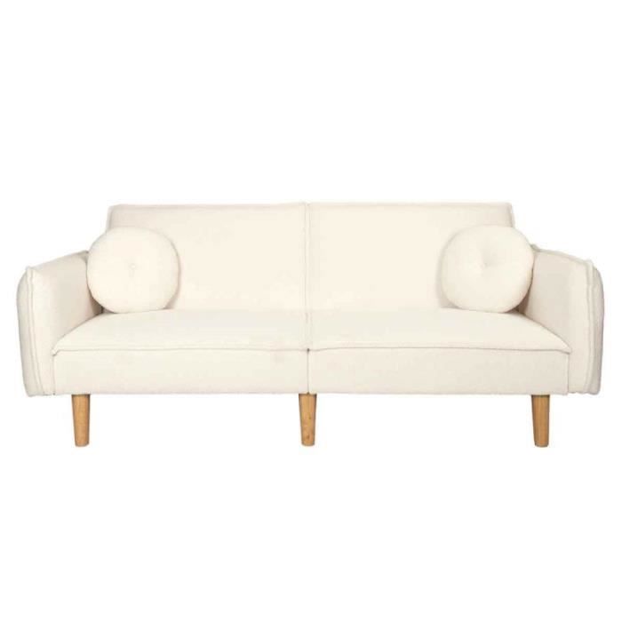 Produit similaire: Canapé Freya convertible 3 places tissu blanc