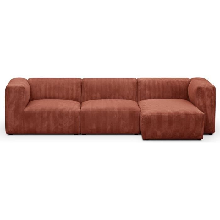 Produit similaire: Canapé d'angle modulable 4 places rouille - HOMIFAB - ModuloN - Ferme - Orange - Fixe