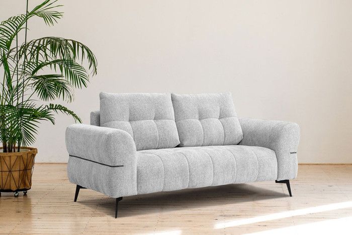 Produit similaire: Canapé droit 3 places tissu gris clair - Salvini - Courtois Laville - Contemporain - Design - Fixe