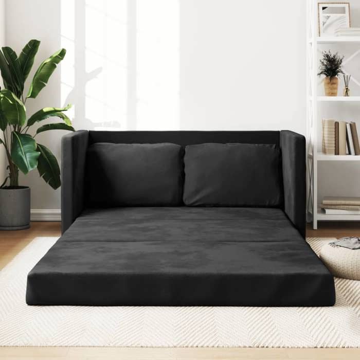 Produit similaire: Canapé Relax convertible CLOUD - Canapé-lit 2 en 1 noir 122x204x55 cm velours 4787