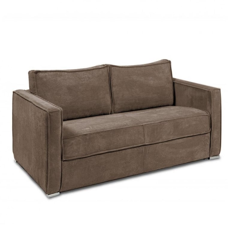 Produit similaire: Canapé convertible express 120  ARLES matelas mémory 22cm sommier lattes velours côtelé bleu lagon