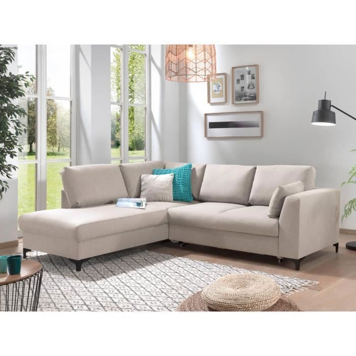 Produit similaire: Canapé d'angle convertible Tala - Lisa Design - 5 places - style contemporain - gauche - Beige