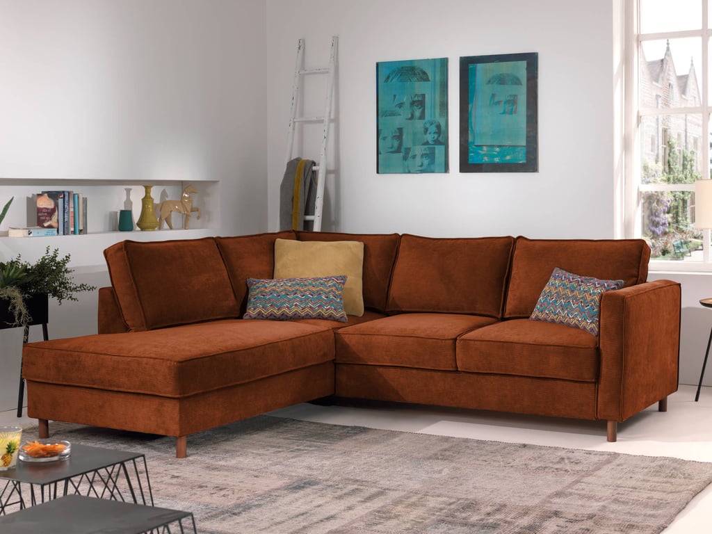 Produit similaire: Jake - Canapé d'angle gauche convertible 5 places Velours côtelé Rouille