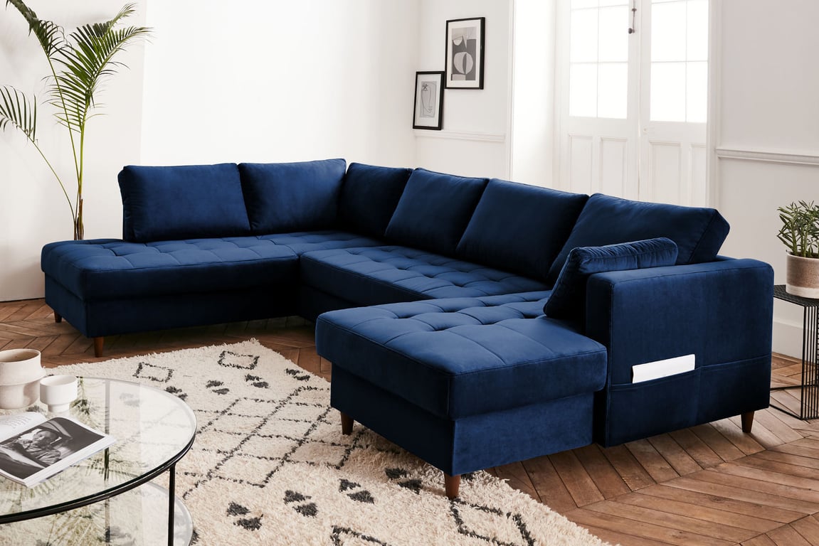 Produit similaire: anna - Canapé velours Bleu