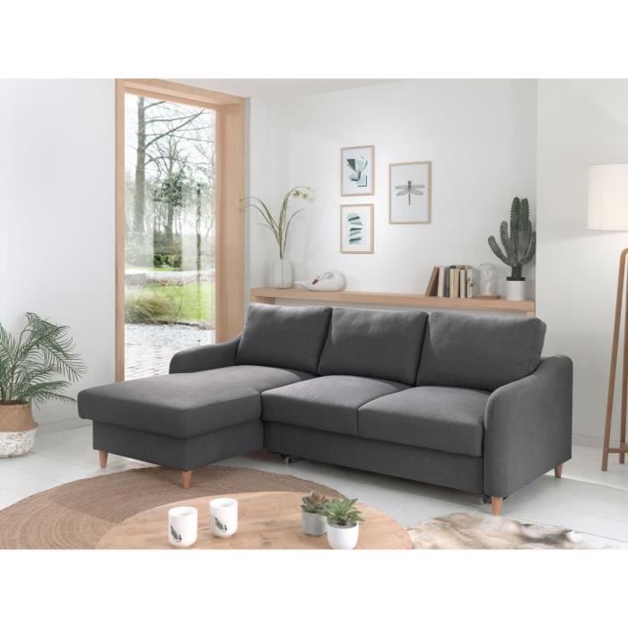 Produit similaire: Will - canapé d'angle - convertible avec coffre - 4 places - style scandinave - gauche Couleur - Gris
