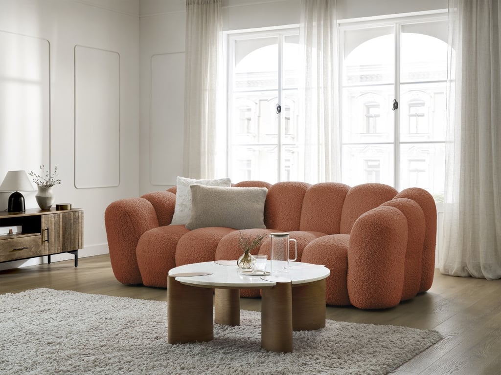 Produit similaire: Canapé droit fixe 3 places HIPPOLYTE orange BOBOCHIC