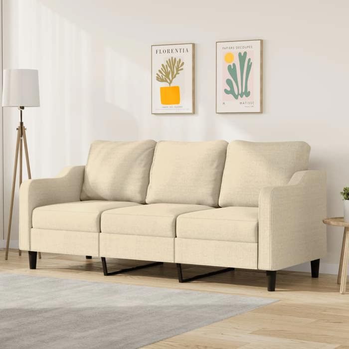 Produit similaire: Canapé à 3 places Crème 180 cm Tissu 359369