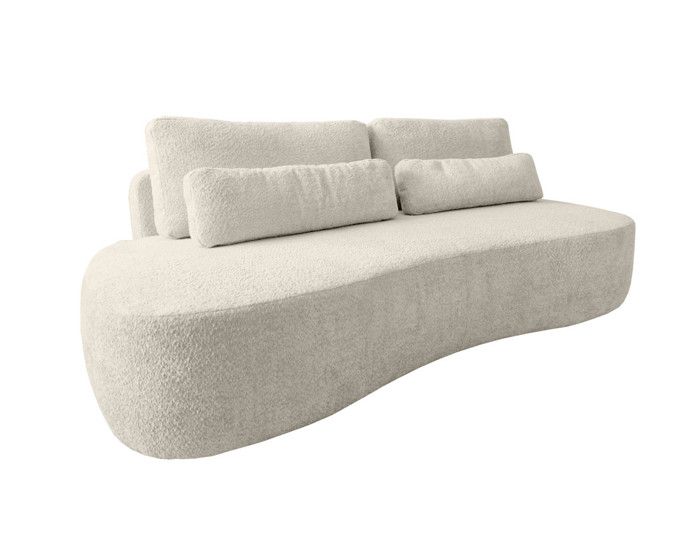 Produit similaire: Mahina - canapé droit 3 places sans accoudoirs - convertible avec coffre - en tissu bouclette - Beige